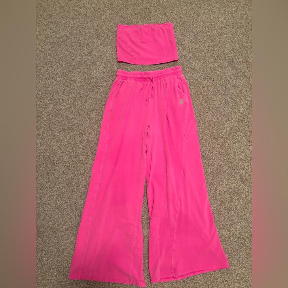 Free People Movement Neon Pink Set